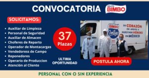Bimbo solicita personal