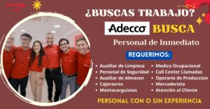 oportunidad de trabajo en Adecco